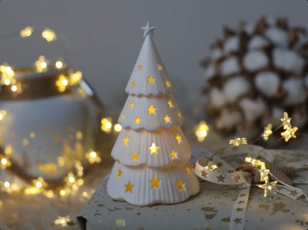 Árvore de Natal Iluminada, peça impressa em 3D