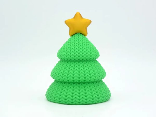 Árvore Natal Crochet, peça impressa em 3D