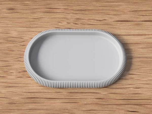Bandeja Japandi - Curta, peça impressa em 3D